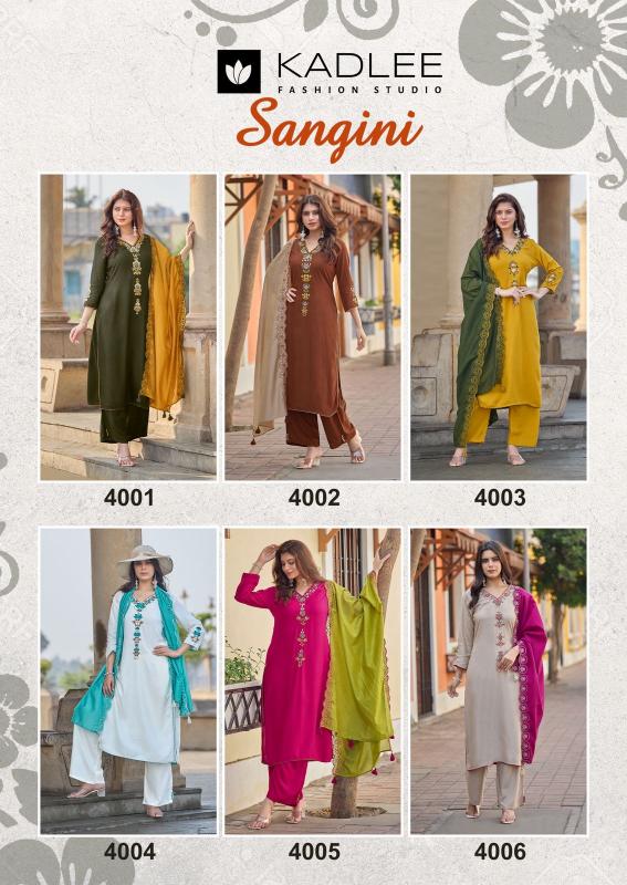 Kadlee sangini 3pcs best designer kurtis mumbai wholesale